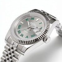 CrownCraft CENTRE COURT sunburst dial with Roman numerals