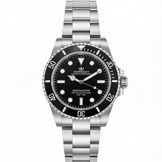 CrownCraft DEEPMASTER automatic diver watch with NH35A movement