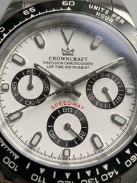 CrownCraft SPEEDWAY stainless steel oyster bracelet