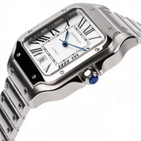 CrownCraft BELMONT white dial with blued steel hands detail