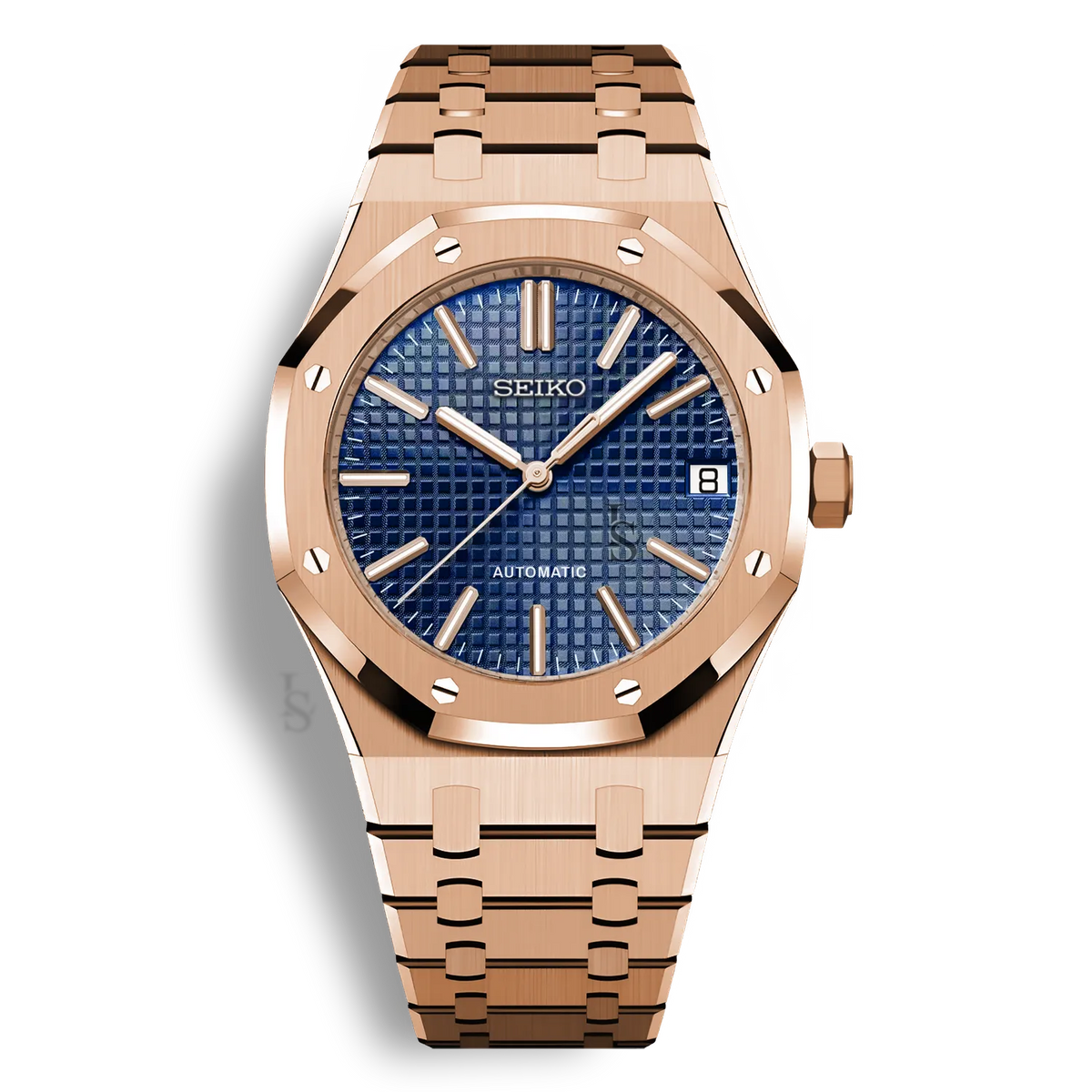 Seiko Royal Oak Blue Rose Gold