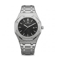 CrownCraft OCTANE octagonal quartz watch, front view, ICONS collection