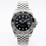 CrownCraft MERIDIAN-GMT automatic watch with NH34 GMT movement and ceramic bezel